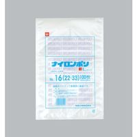 福助工業 福助 ナイロンポリ 新Lタイプ NO.16(22ー33) バラ100枚入 0985309 1袋(100枚) 690-2223（直送品）