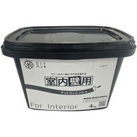 ニッぺ 室内かべ用塗料 STYLE DIYペンキマットフィニッシュ 室内壁用 スノウホワイト 4kg 4976124871313 1個（直送品）