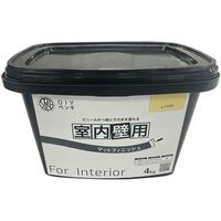 ニッぺ 室内かべ用塗料 STYLE DIYペンキマットフィニッシュ 室内壁用 ムーンイエロー 4kg 4976124871375 1個（直送品）