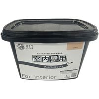 ニッぺ 室内かべ用塗料 STYLE DIYペンキマットフィニッシュ 室内壁用 シェルピンク 4kg 4976124871412 1個（直送品）