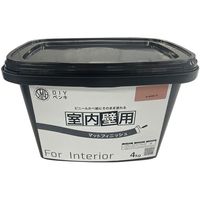 ニッぺ 室内かべ用塗料 STYLE DIYペンキマットフィニッシュ 室内壁用 オールドローズ 4kg 4976124871436 1個（直送品）