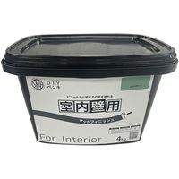 ニッぺ 室内かべ用塗料 STYLE DIYペンキマットフィニッシュ 室内壁用 ミスティグリーン 4kg 4976124871535 1個（直送品）