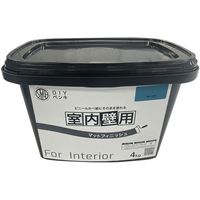 ニッぺ 室内かべ用塗料 STYLE DIYペンキマットフィニッシュ 室内壁用 サマースカイ 4kg 4976124871597 1個（直送品）