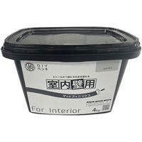 ニッぺ 室内かべ用塗料 STYLE DIYペンキマットフィニッシュ 室内壁用 シルバーグレイ 4kg 4976124871634 1個（直送品）