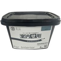 ニッぺ 室内かべ用塗料 STYLE DIYペンキマットフィニッシュ 室内壁用 ブルーグレイ 4kg 4976124871658 1個（直送品）