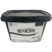 ニッぺ 室内かべ用塗料 STYLE DIYペンキマットフィニッシュ 室内壁用 スレート 4kg 4976124871672 1個（直送品）