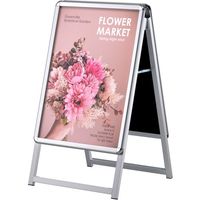 シンエイ PGーAサイン両面 屋外パックシート入 シルバー B2サイズ PG-A-B2AGPR 1台 689-5704（直送品）