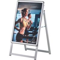 シンエイ PGーAサイン片面 レインシールド シルバー B2サイズ PG-A-B2AGRK 1台 689-5691（直送品）