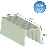 ウッドプラスチックテクノロジー ウッドプラスチック 畦畔(あぜ)カバー両受タイプ 4本セット AZECOVER W 4SET 1個（直送品）