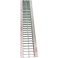 ウッドプラスチック U字溝300型 専用グレーチング 軽車両用 (2t迄) 2本セット【U字溝1本用】 U300 GRATING 13（直送品）