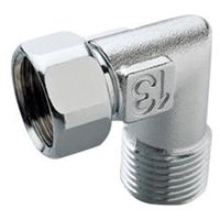 福井 S99LM 片ナットフレキエルボメッキ付(長)13 1個（直送品）