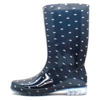 阪神素地 阪神 LB8120 ロングレインブーツ M ドット紺 1足（直送品）