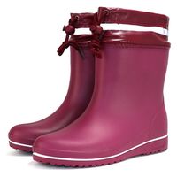 阪神素地 阪神 HM9056 婦人かるかるブーツSワイン 1足（直送品）