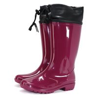 阪神素地 阪神 LB8407 婦人フード付きブーツMワイン 1足（直送品）