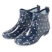 阪神素地 阪神 LB8307 ガーデンショートレインブーツMドット紺 1足（直送品）