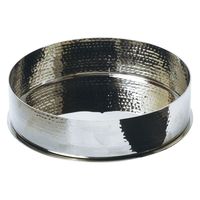 ヤマコー ステンレス槌目・前菜盛器ベース付 丸 29095 1個（直送品）