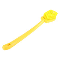 カンダ ロングハンドルブラシ イエロー1074-YL 4943984500387 1個（直送品）