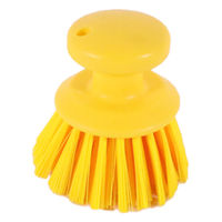 カンダ 丸型ハンドブラシ イエロー1310-YL 4943984500585 1個（直送品）