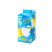 アイリスオーヤマ DAILY FIT MASK なめらかタッチふつうサイズ ホワイト　PK-DH30MW 1箱(30枚入)
