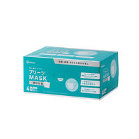 アイリスオーヤマ プリーツマスク ふつうサイズ ホワイト　PK-NV40L プリーツ　1箱(40枚入)