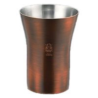 カンダ 023302818-8ステンレス 銅メッキブロンズ仕上げタンブラー 4975192082614 1個（直送品）