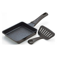 カンダ 1003756「たいめいけん」アルミ鋳物玉子焼・ワイドターナー付 4975192083628 1個（直送品）