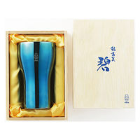 カンダ 0233033「"碧"銀古美(ぎんふるみ)」18-8ステンレスタンブラー・大 4975192083994 1個（直送品）