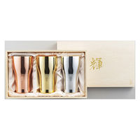 カンダ 1001869「輝」純銅ビアタンブラー 金・銀・銅 3pcセット 4975192087213 1個（直送品）