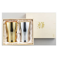 カンダ 1001868「輝」純銅ビアタンブラー 金・銀 2pcセット 4975192087206 1個（直送品）