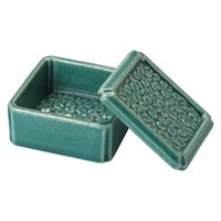 ヤマコー 陶器・花紋小箱