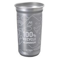 ストリックスデザイン リサイクルアルミドリンクカップ ライン 1セット（4個：2個入×2箱）