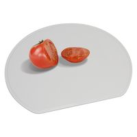 シービージャパン スペースを無駄なく使える半月まな板 グレー 4573306870227 1枚