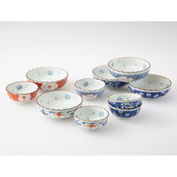 西海陶器 染錦絵変り 親子鉢揃 31008 1セット