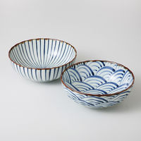 西海陶器 染付絵変り 多用鉢ペア 13362 1セット（直送品）