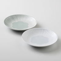 西海陶器 花ふわり プレート L ペア 19897 1セット（直送品）