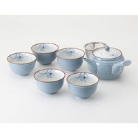西海陶器 グレー蘭 急須茶器揃 31051 1セット