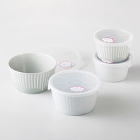 西海陶器 花ふわり レンジ鉢4点セット 19870 1セット（直送品）