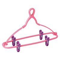 カワタキコーポレーション ズボンハンガー 2個組 ピンク 1セット（3個）