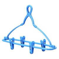カワタキコーポレーション ズボンハンガー 2個組 ブルー 1セット（3個）