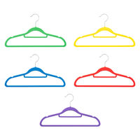 カワタキコーポレーション すべりにくいカラフルハンガー 5色組 1個