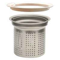 伸晃 ゴミかご深型 135mm 145mm 兼用アダプター付き ステンレス製パンチング SP-226 1個