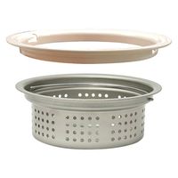 伸晃 ゴミかご浅型 135mm 145mm 兼用アダプター付き ステンレス製パンチング SP-227 1個