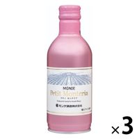 チリ プティモンテリア スパークリングワイン　ロゼ やや辛口 290ml 1セット（1本×3） モンデ酒造　缶ワイン　行楽　小容量