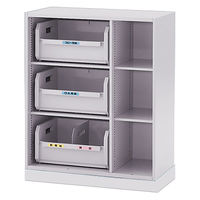 【組立設置込】イトーキ シンラインキャビネット  リサイクルボックス 下置 ベース付 Wグレー EHTM-109BLC1-WE 1台（直送品）