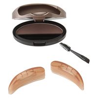 KISS NEW YORK ニューアイブロウスタンプ 眉スタンプ 左右対称 ディープブラウン/アーチ KBS16J 1個（直送品）