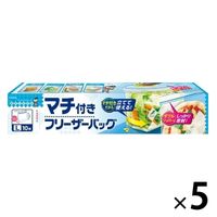 キチントさん 食品保存袋 マチ付き フリーザーバッグ L 電子レンジ解凍可 メモ欄付き 1セット（1箱（10枚入）×5）クレハ