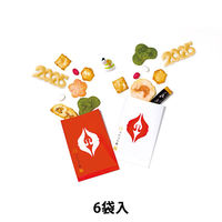 〈銀座あけぼの〉二〇二五餅 6袋入（おかき せんべい）1個 三越伊勢丹 紙袋付 お歳暮 お年賀 帰省土産 和菓子