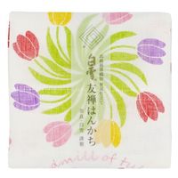 白雪ふきん 友禅てぬぐい/友禅はんかち 吸水性 速乾性 友禅染め かや織り リバーシブル フェイスタオル/ハンカチ 1枚