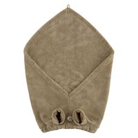 シービージャパン 吸水アニマルヘアターバン サテンクマ 吸水力3倍 マイクロファイバー 素早く速乾 マシュマロ肌触り 1個