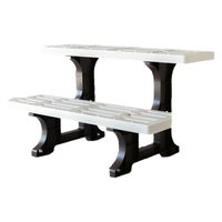 セーブ・インダストリー フラワースタンド2段550ツートン SV-3369 1セット(12個)（直送品）